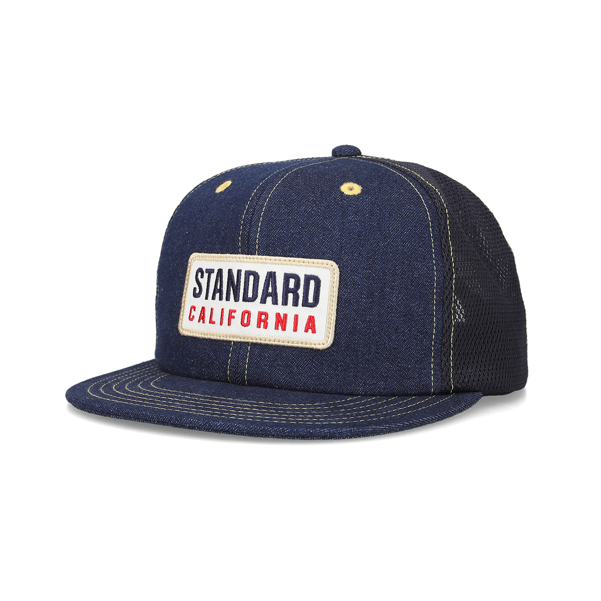 SD Box Logo Patch Denim Mesh Cap : STANDARD CALIFORNIA OFFICIAL
